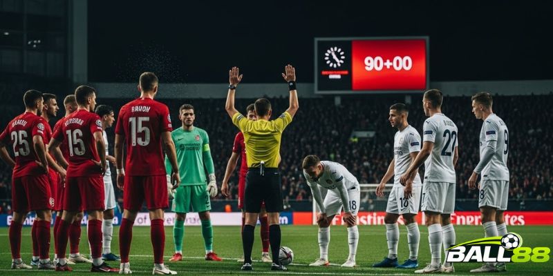 Sự can thiệp của công nghệ VAR sẽ được tính thời gian bù giờ